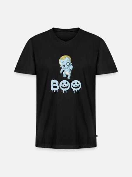 Zombie Baby Halloween - Men's Premium Organic T-shirt with V-neck - black