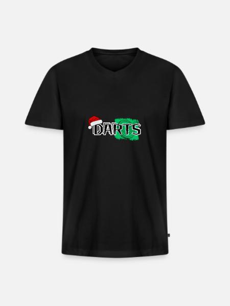 Darts - Männer Premium Bio T-Shirt mit V-Ausschnitt - Schwarz