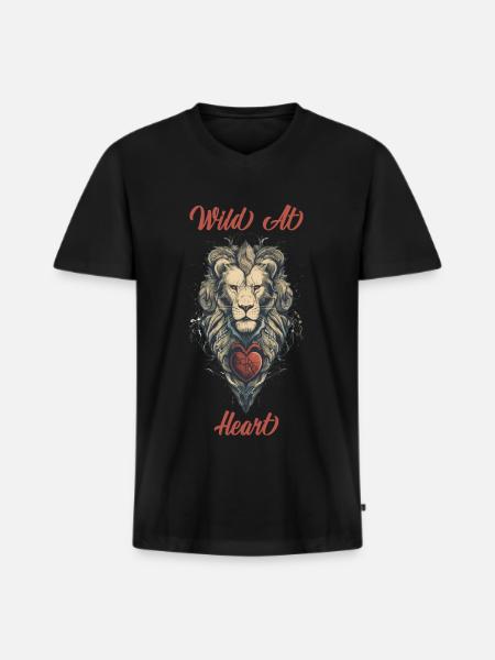 Wildlife Advocate - Men's Premium Organic T-shirt with V-neck - black