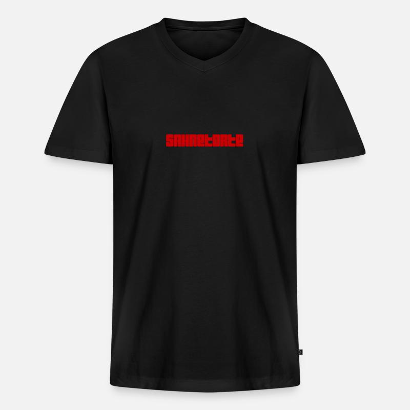 ich bin die Beste - Männer Premium Bio T-Shirt mit V-Ausschnitt - Schwarz
