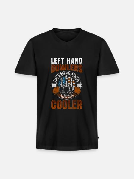 Bowling Bowlen - Men's Premium Organic T-shirt with V-neck - black