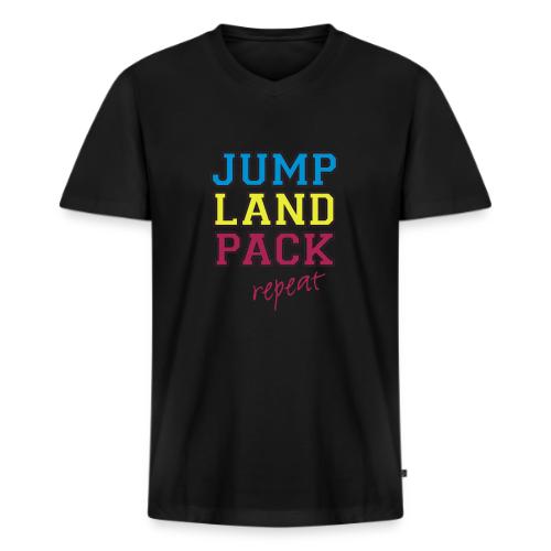 jumplandpack kleur - Mannen Premium Bio T-shirt met V-hals