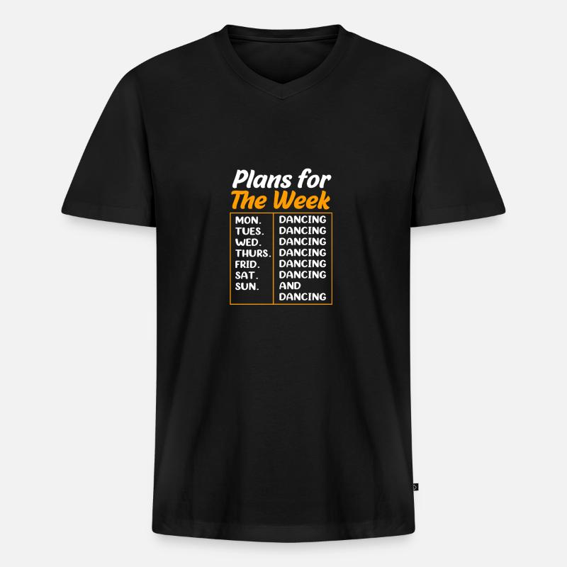 Breakdance - Männer Premium Bio T-Shirt mit V-Ausschnitt - Schwarz