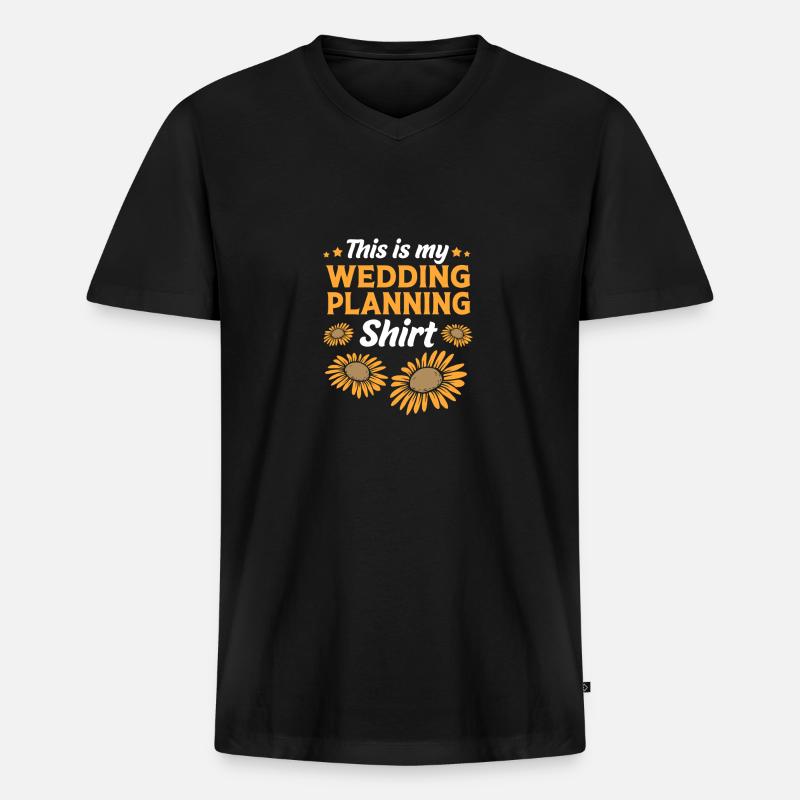 Event Planer - Männer Premium Bio T-Shirt mit V-Ausschnitt - Schwarz