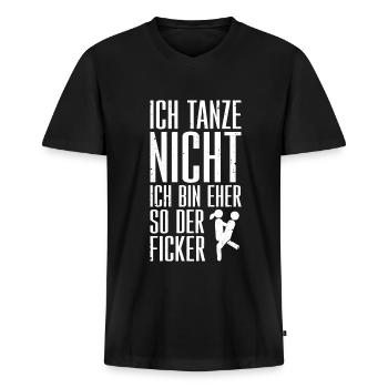 Party Tanzen Mallorca Humor Lustiger Spruch - Männer Premium Bio T-Shirt mit V-Ausschnitt - Schwarz - Vorne - Nico (187cm)