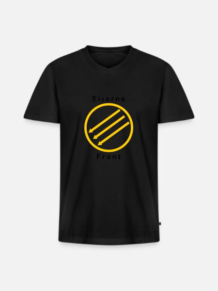 Eiserne Front - Drei Pfeile - Men's Premium Organic T-shirt with V-neck - black