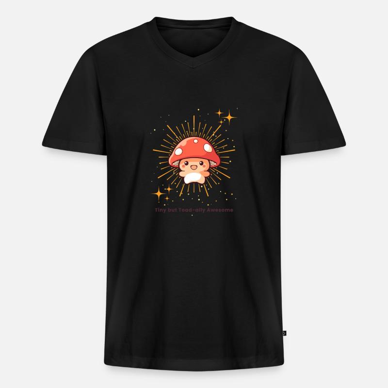 Winzig, aber Krötenverbündeter Awesome - Männer Premium Bio T-Shirt mit V-Ausschnitt - Schwarz