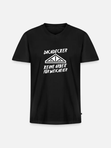 Master Roofer Roofer - Men's Premium Organic T-shirt with V-neck - black