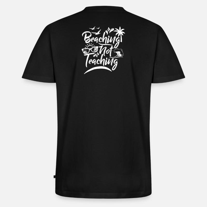 Strandshirt - Männer Premium Bio T-Shirt mit V-Ausschnitt - Schwarz