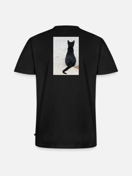Katze Kätzchen Katzenshirt Geschenk - Männer Premium Bio T-Shirt mit V-Ausschnitt - Schwarz