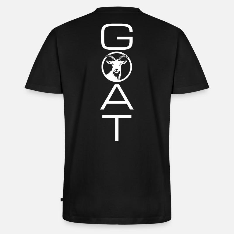 Ziege (Ziege) - Männer Premium Bio T-Shirt mit V-Ausschnitt - Schwarz