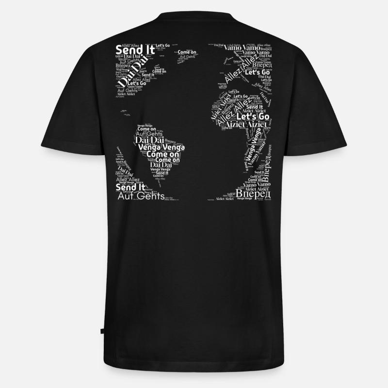 We Cheer For You - White - Männer Premium Bio T-Shirt mit V-Ausschnitt - Schwarz