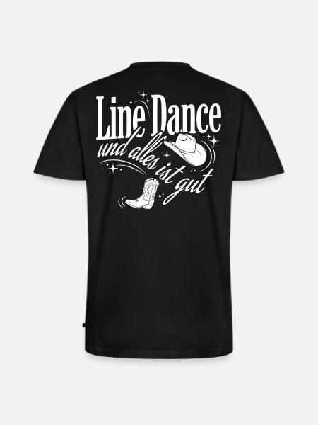 Line Dance Love - Men's Premium Organic T-shirt with V-neck - black