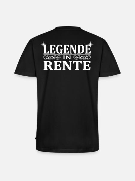 Legende in Rente Ornament - Männer Premium Bio T-Shirt mit V-Ausschnitt - Schwarz