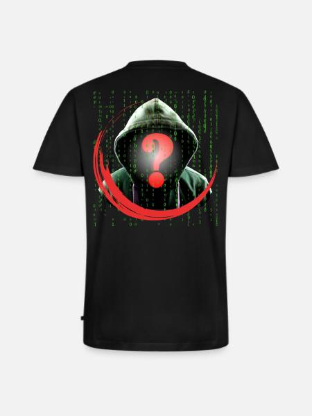 WHO AM I ? - Men's Premium Organic T-shirt with V-neck - black