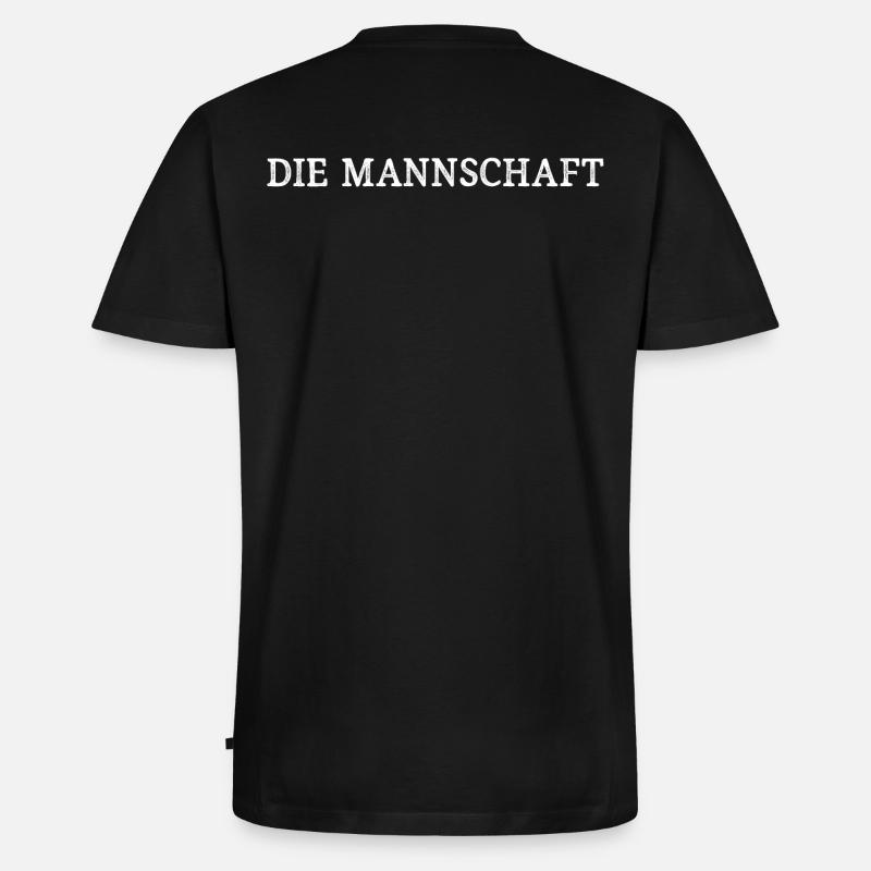 Die Mannschaft - Deutsche Nationalmannschaft - Männer Premium Bio T-Shirt mit V-Ausschnitt - Schwarz