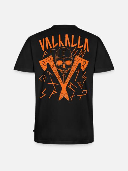 Valhalla Runes - Männer Premium Bio T-Shirt mit V-Ausschnitt - Schwarz