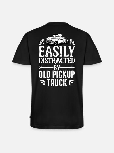 Trucker Pickup-Trucks Trucker-Spruch Geschenk - Männer Premium Bio T-Shirt mit V-Ausschnitt - Schwarz