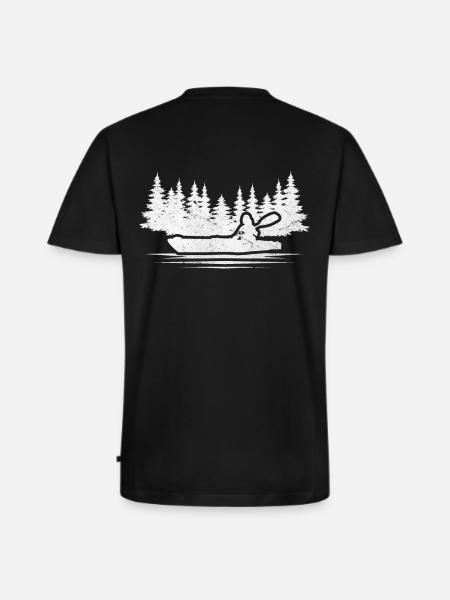 Kayak Funny Saying Kayaker Boating - Men's Premium Organic T-shirt with V-neck - black