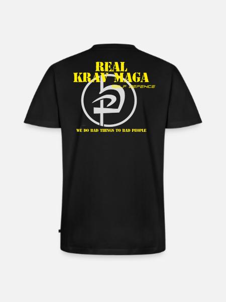 bad things Krav Maga - Männer Premium Bio T-Shirt mit V-Ausschnitt - Schwarz