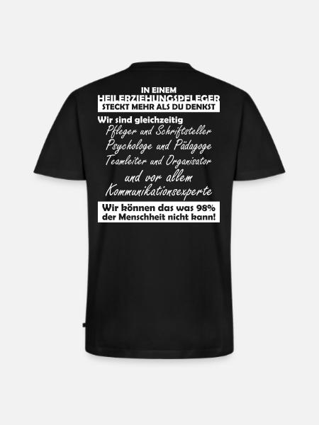 Heilerziehungspfleger - Männer Premium Bio T-Shirt mit V-Ausschnitt - Schwarz