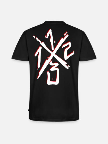 1312 - Men's Premium Organic T-shirt with V-neck - black