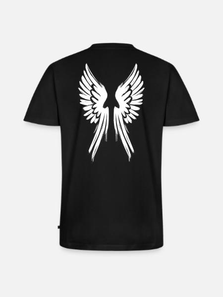Angelwings Angel´s wings - Men's Premium Organic T-shirt with V-neck - black