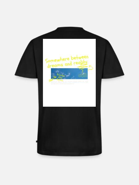 Between dream and reality - Men's Premium Organic T-shirt with V-neck - black