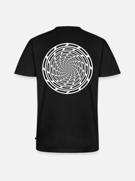 Tekno 23 spiral - Men's Premium Organic T-shirt with V-neck - black