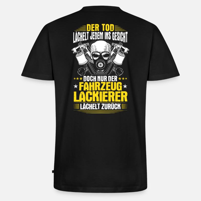 Fahrzeuglackierer Lackierer Geschenk Geschenkidee - Männer Premium Bio T-Shirt mit V-Ausschnitt - Schwarz