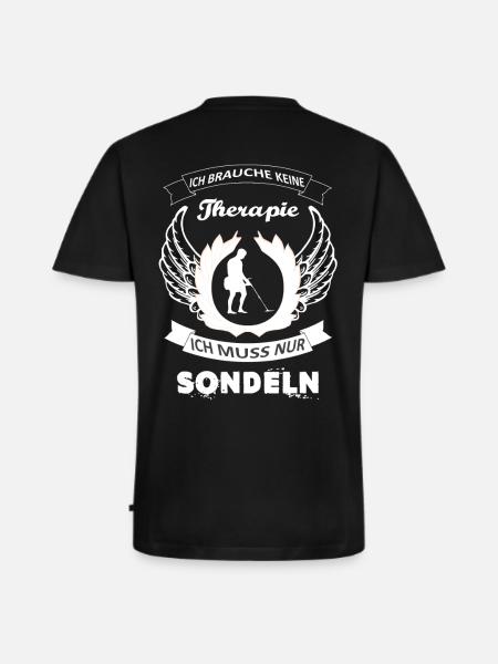 Sondeln metal detector - Men's Premium Organic T-shirt with V-neck - black