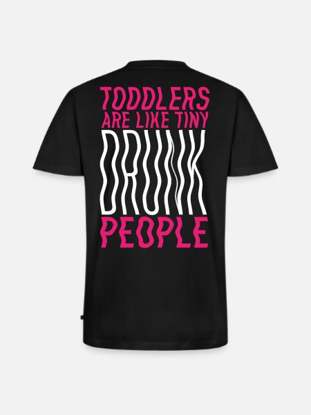 Toddlers & Drunks – Funny Parent's Saying - Men's Premium Organic T-shirt with V-neck - black