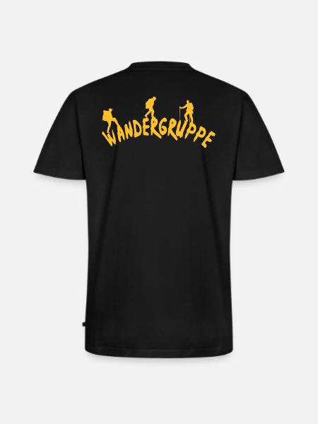 Wandergruppe - Männer Premium Bio T-Shirt mit V-Ausschnitt - Schwarz