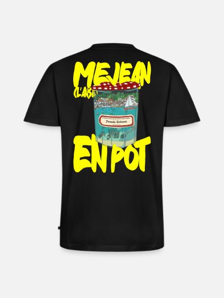 Anse Méjean in a pot - Men's Premium Organic T-shirt with V-neck - black