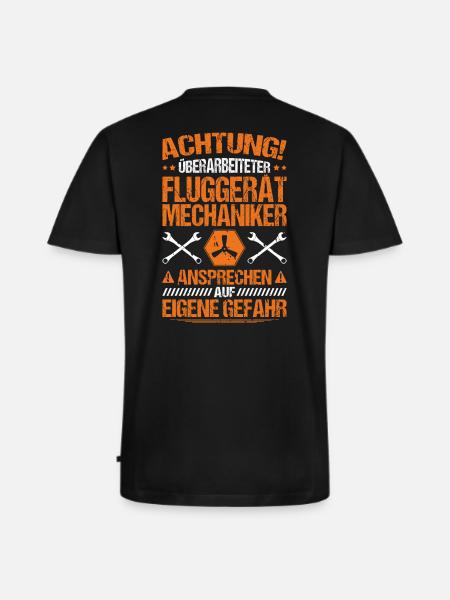 Fluggerätmechaniker Aircraft Mechanic - Men's Premium Organic T-shirt with V-neck - black