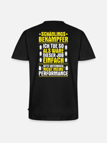 Schädlingsbekämpfer Kammerjäger Exterminator - Männer Premium Bio T-Shirt mit V-Ausschnitt - Schwarz