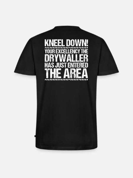 Drywall fitter Drywaller - Men's Premium Organic T-shirt with V-neck - black