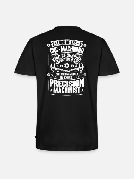 Precision mechanic Precision Machinist - Men's Premium Organic T-shirt with V-neck - black