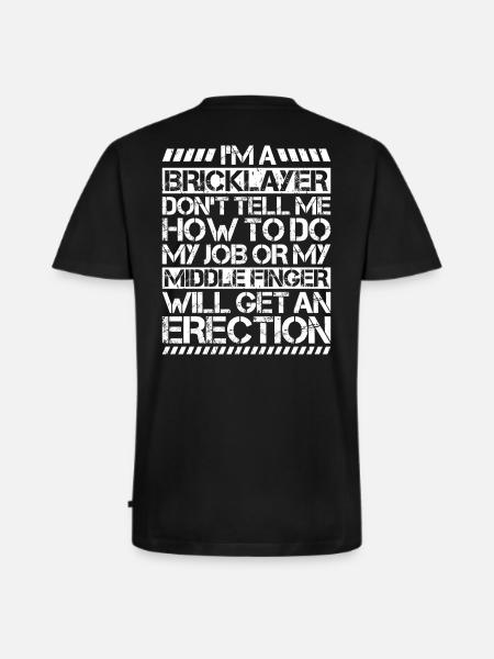 Master Masonry Masonry Bricklayer Mason - Men's Premium Organic T-shirt with V-neck - black