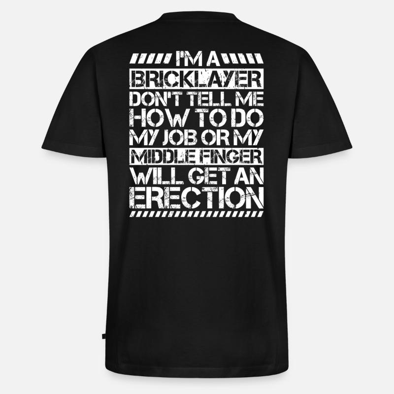 Master Masonry Masonry Bricklayer Mason - Men's Premium Organic T-shirt with V-neck - black