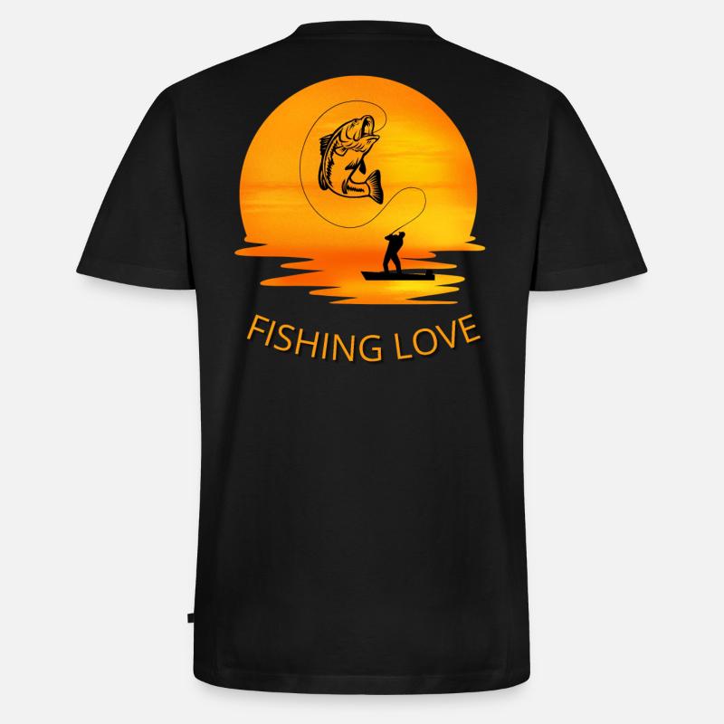 Fisch-Angriff - Männer Premium Bio T-Shirt mit V-Ausschnitt - Schwarz