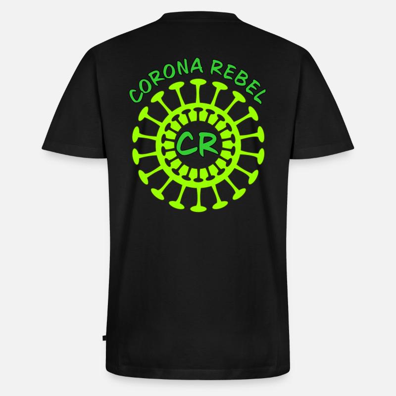 Corona Virus - Männer Premium Bio T-Shirt mit V-Ausschnitt - Schwarz