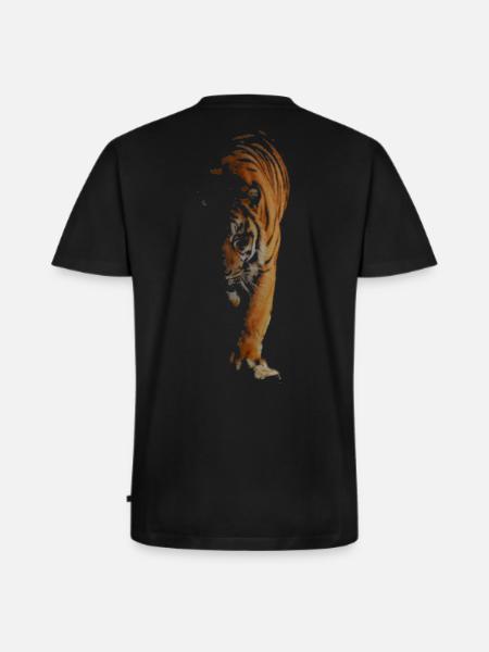 Tiger - Men's Premium Organic T-shirt with V-neck - black
