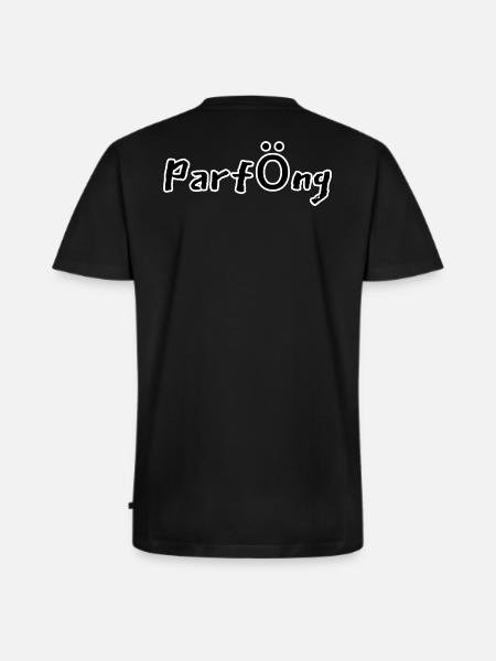 PARFÖNG - Männer Premium Bio T-Shirt mit V-Ausschnitt - Schwarz