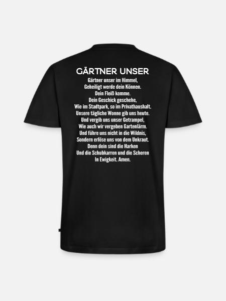 Gärtner-Unser/Gärtnerin/Gartenbau/Landschaftsbau - Männer Premium Bio T-Shirt mit V-Ausschnitt - Schwarz