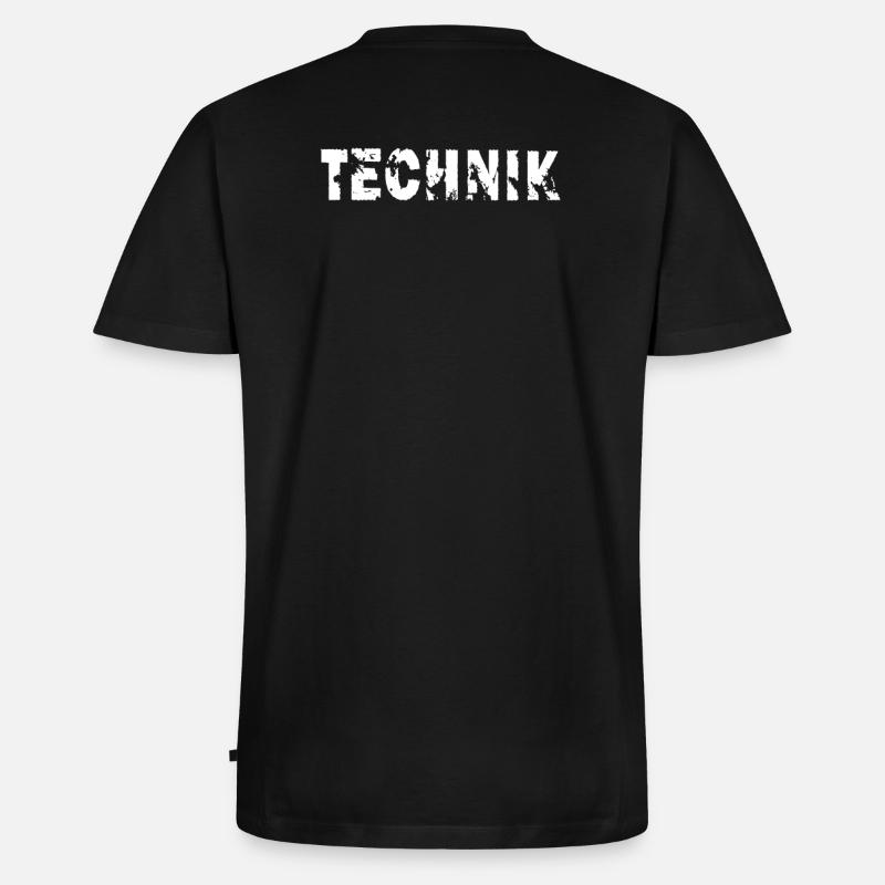 Technik - Männer Premium Bio T-Shirt mit V-Ausschnitt - Schwarz