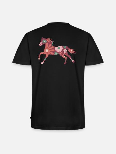 Ponyreiten - Männer Premium Bio T-Shirt mit V-Ausschnitt - Schwarz