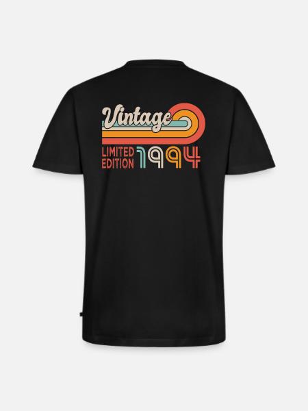 1994 anniversaire Né en 1994 - T-shirt encolure en V Premium bio Homme - noir