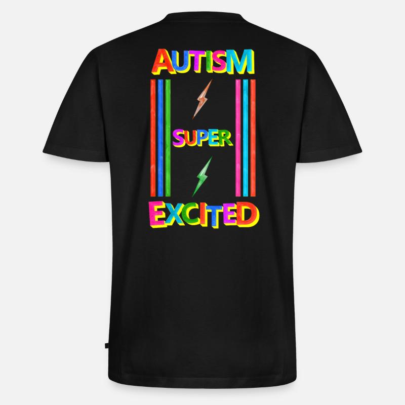 Autismus - Männer Premium Bio T-Shirt mit V-Ausschnitt - Schwarz