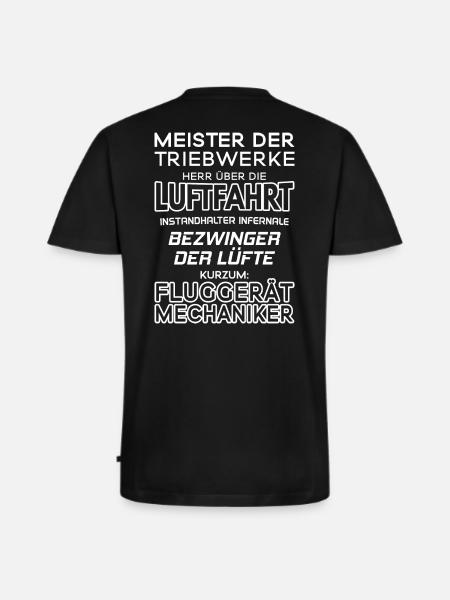 Fluggerätmechaniker/Fluggerätmechanikerin - Männer Premium Bio T-Shirt mit V-Ausschnitt - Schwarz